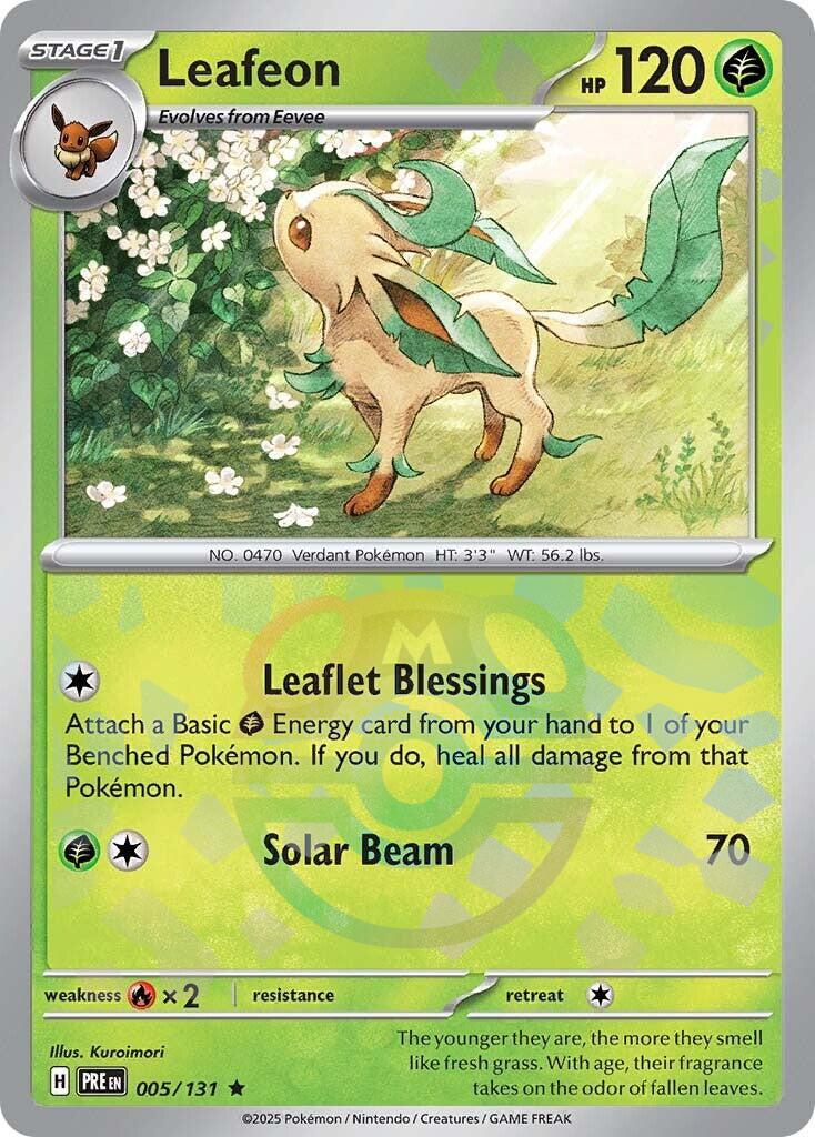 Leafeon (005/131) (Master Ball Pattern) [Scarlet & Violet: Prismatic Evolutions] | Good Games North
