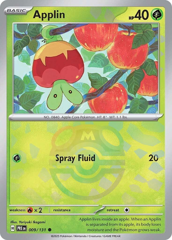 Applin (009/131) (Master Ball Pattern) [Scarlet & Violet: Prismatic Evolutions] | Good Games North