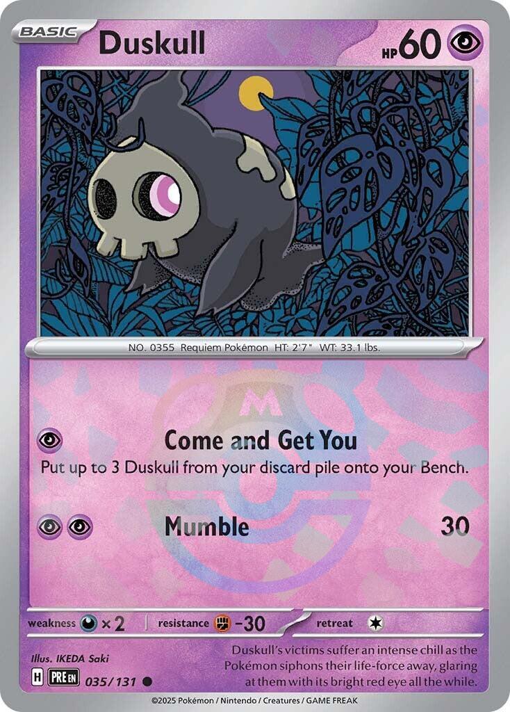 Duskull (035/131) (Master Ball Pattern) [Scarlet & Violet: Prismatic Evolutions] | Good Games North