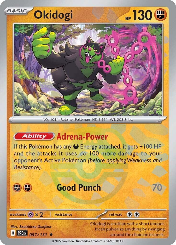 Okidogi (057/131) (Master Ball Pattern) [Scarlet & Violet: Prismatic Evolutions] | Good Games North