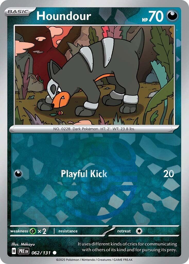 Houndour (062/131) (Master Ball Pattern) [Scarlet & Violet: Prismatic Evolutions] | Good Games North