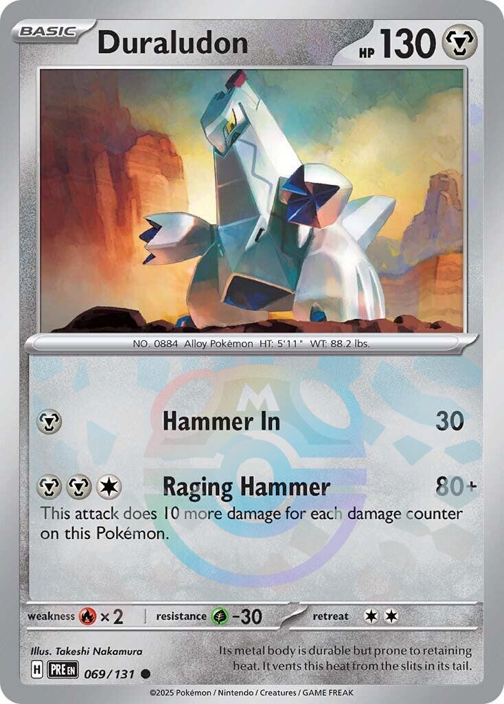 Duraludon (069/131) (Master Ball Pattern) [Scarlet & Violet: Prismatic Evolutions] | Good Games North