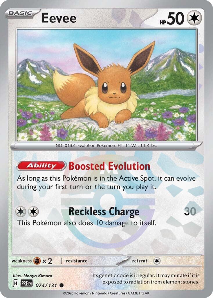 Eevee (074/131) (Master Ball Pattern) [Scarlet & Violet: Prismatic Evolutions] | Good Games North