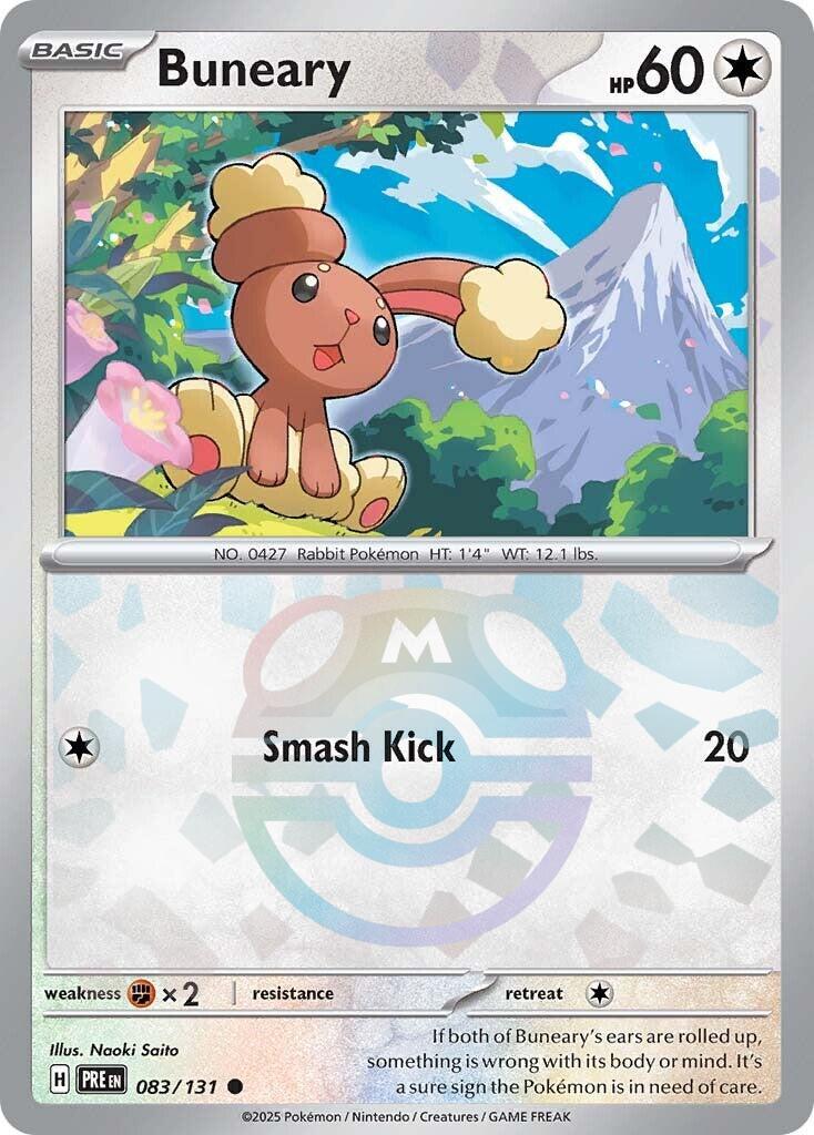 Buneary (083/131) (Master Ball Pattern) [Scarlet & Violet: Prismatic Evolutions] | Good Games North