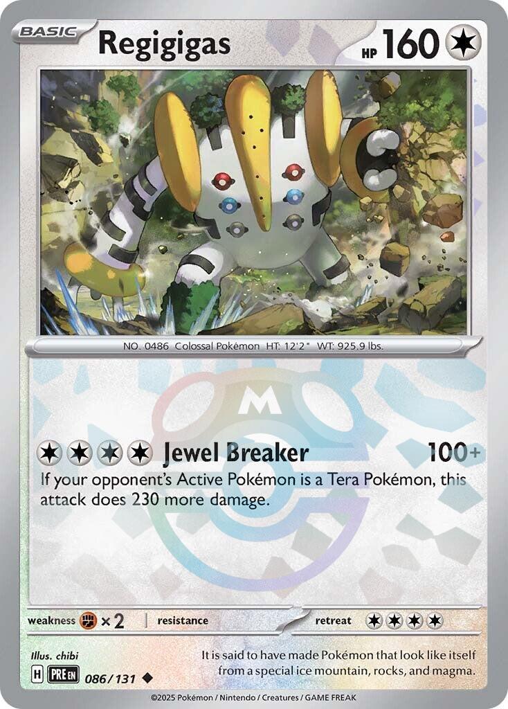 Regigigas (086/131) (Master Ball Pattern) [Scarlet & Violet: Prismatic Evolutions] | Good Games North