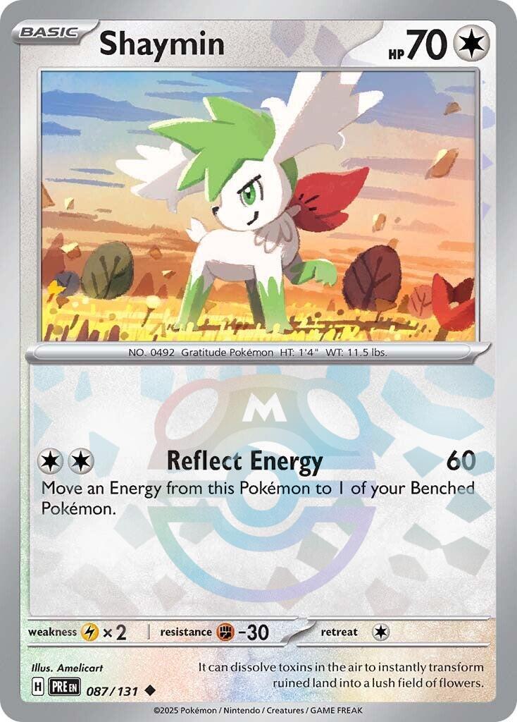 Shaymin (087/131) (Master Ball Pattern) [Scarlet & Violet: Prismatic Evolutions] | Good Games North