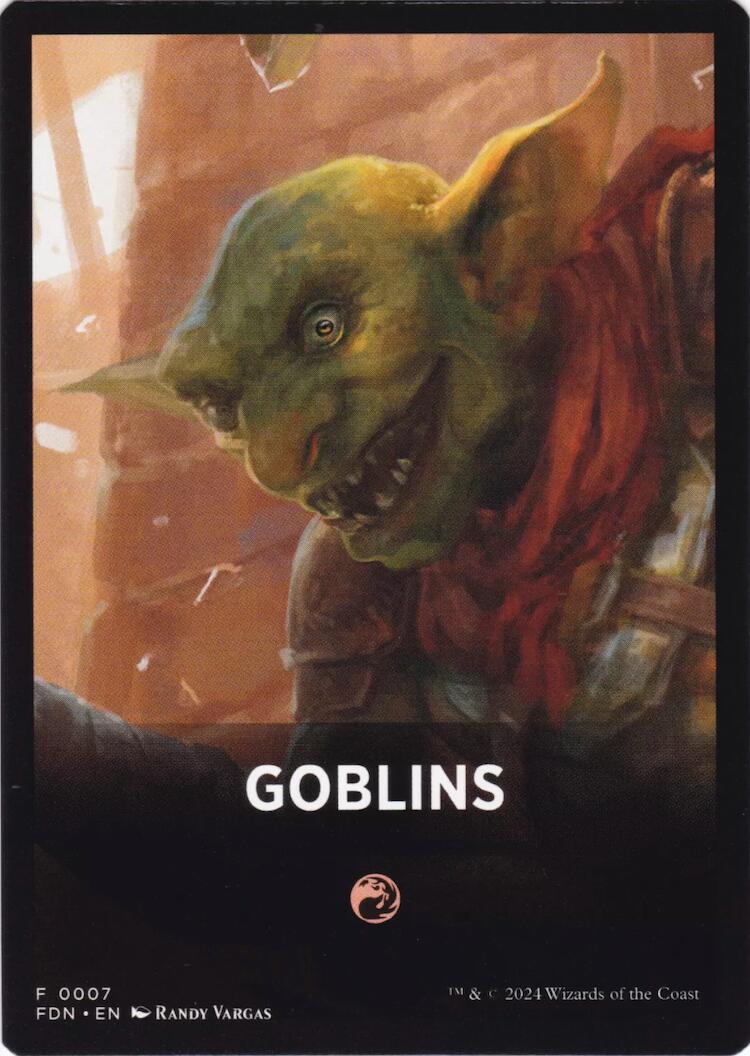 Goblins Theme Card [Foundations Tokens] | Good Games North