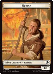 Spirit // Human (0002) Double-Sided Token [Innistrad Remastered Tokens] | Good Games North