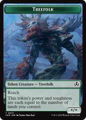 Treefolk // Emblem - Wrenn and Seven Double-Sided Token [Innistrad Remastered Tokens] | Good Games North