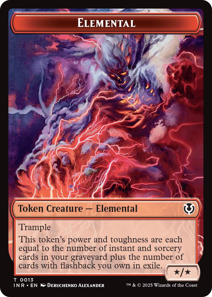 Elemental // Human (0014) Double-Sided Token [Innistrad Remastered Tokens] | Good Games North
