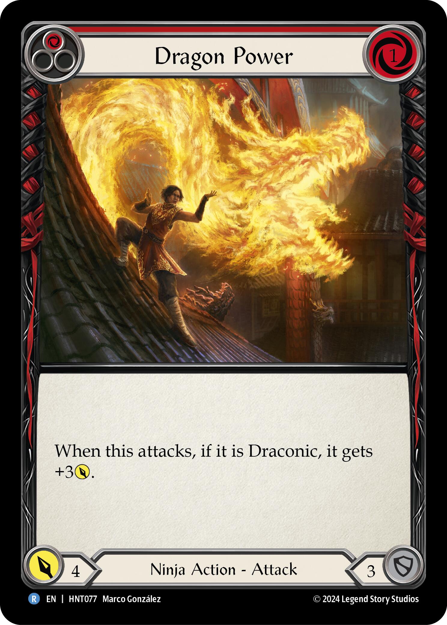 Dragon Power (Red) [HNT077] (The Hunted)  Rainbow Foil | Good Games North