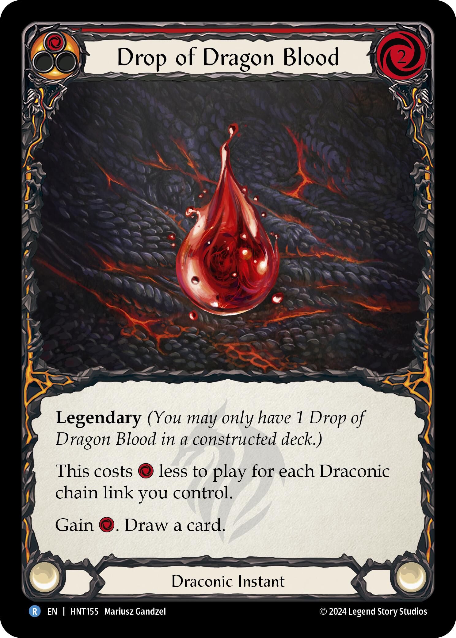 Drop of Dragon Blood (Red) [HNT155] (The Hunted) | Good Games North