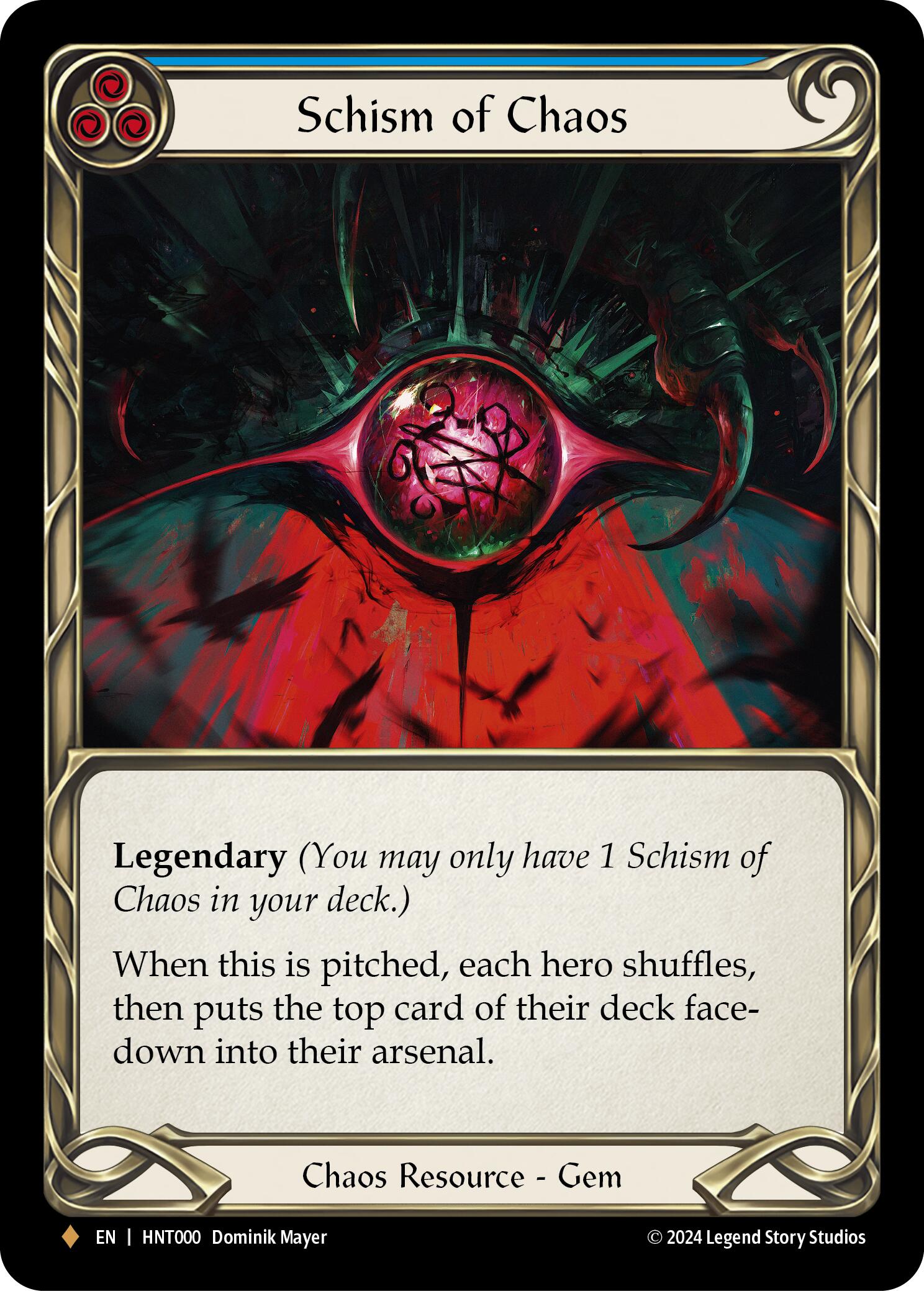 Schism of Chaos [HNT000] (The Hunted)  Rainbow Foil | Good Games North