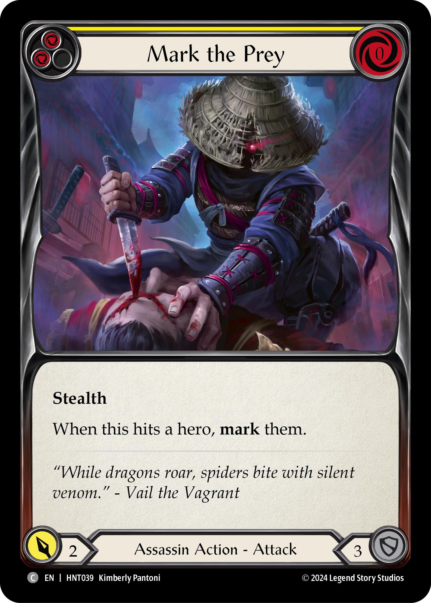 Mark the Prey (Yellow) [HNT039] (The Hunted)  Rainbow Foil | Good Games North