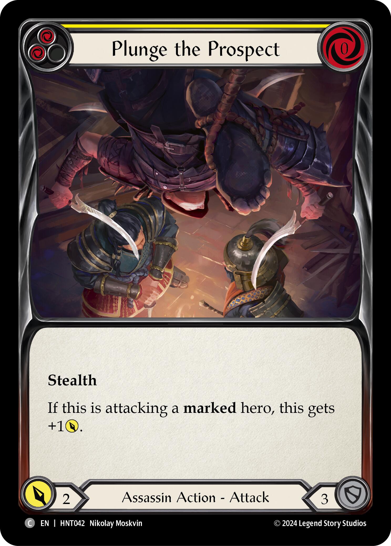 Plunge the Prospect (Yellow) [HNT042] (The Hunted) | Good Games North