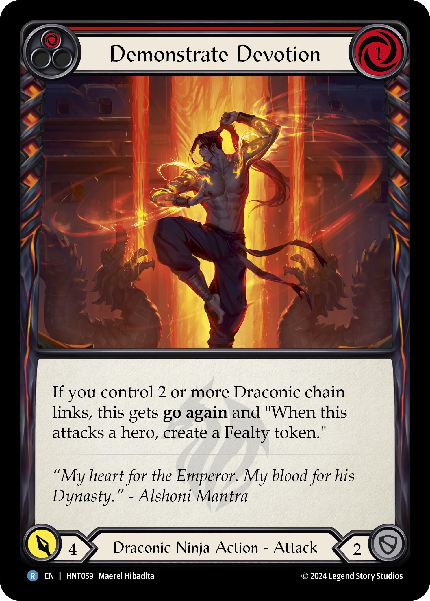 Demonstrate Devotion (Red) [HNT059] (The Hunted) | Good Games North