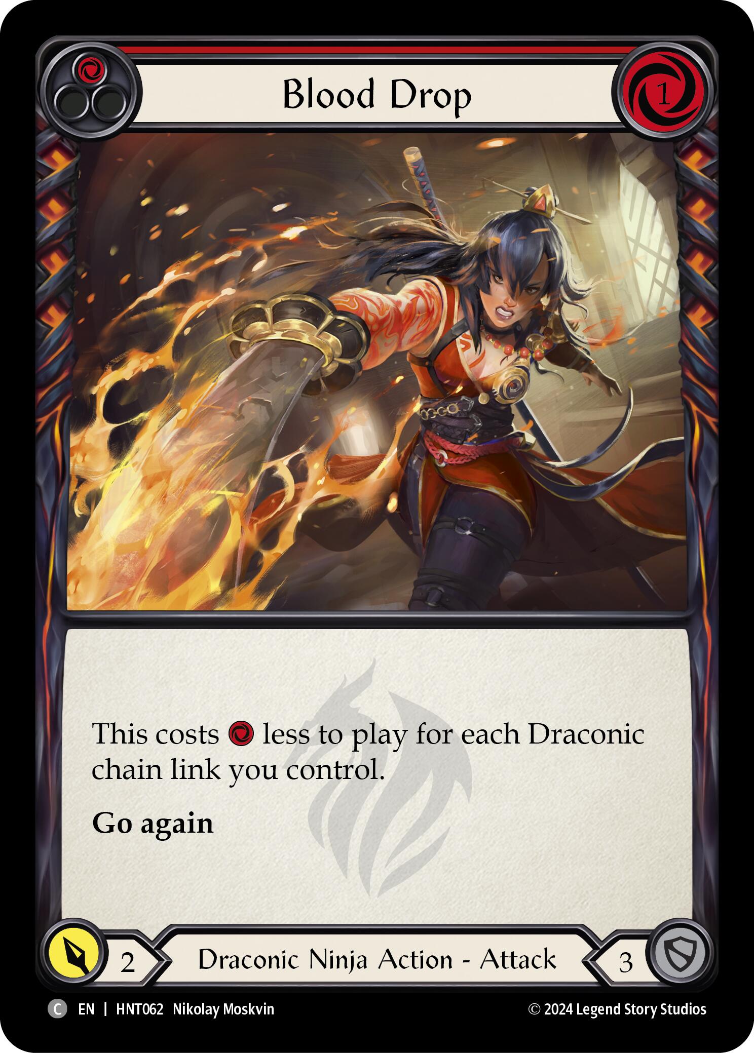 Blood Drop (Red) [HNT062] (The Hunted) | Good Games North