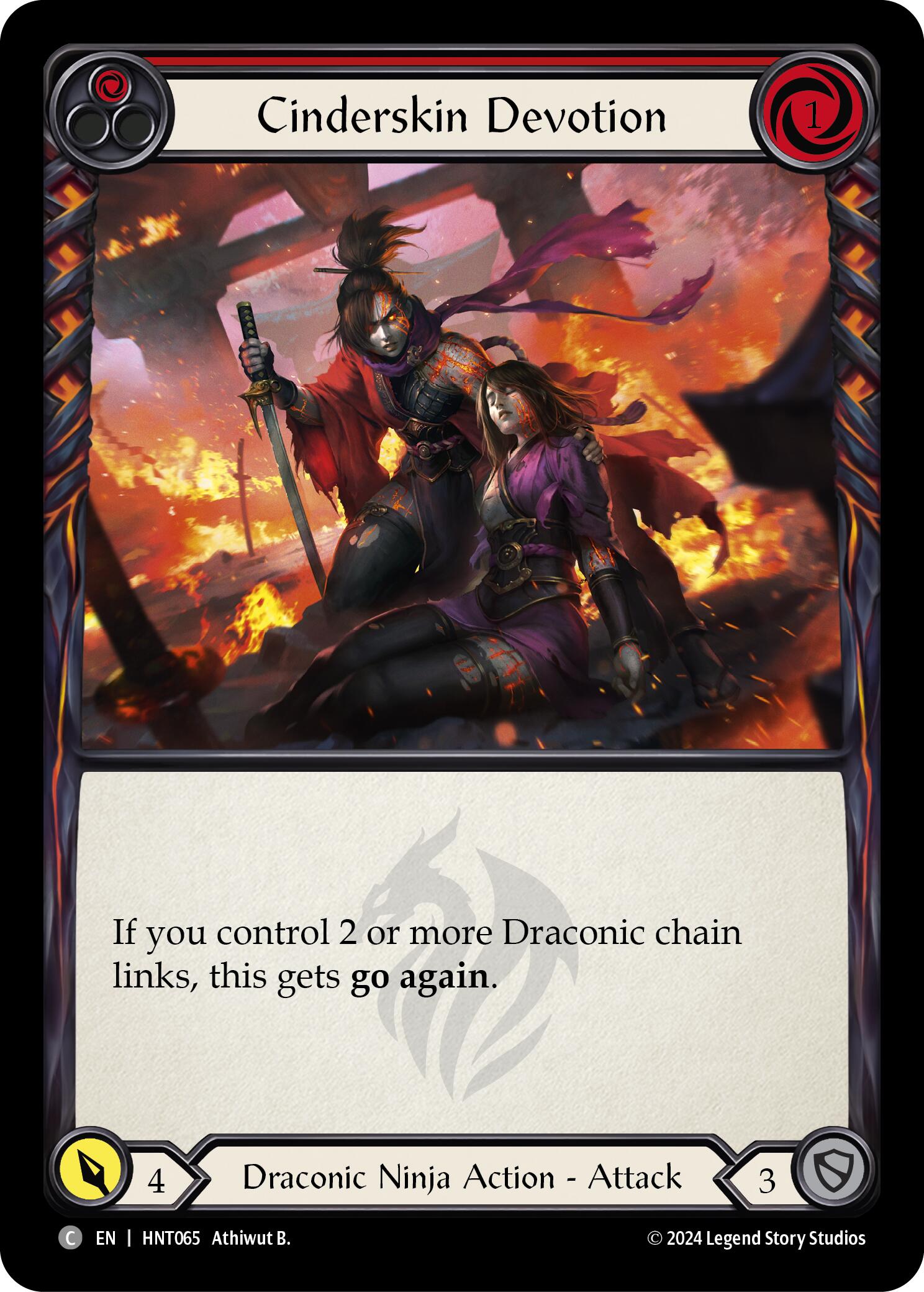 Cinderskin Devotion (Red) [HNT065] (The Hunted) | Good Games North