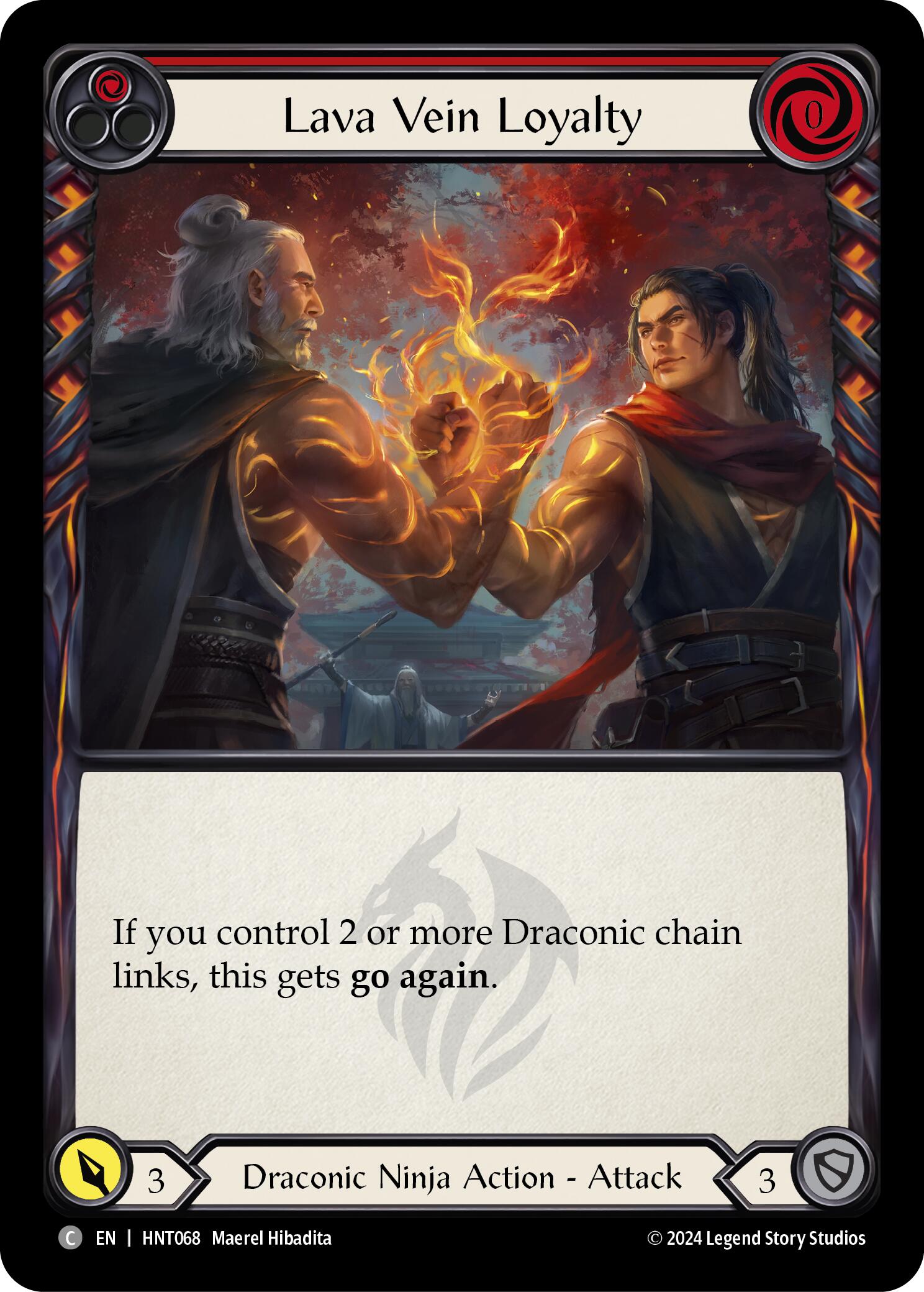 Lava Vein Loyalty (Red) [HNT068] (The Hunted)  Rainbow Foil | Good Games North