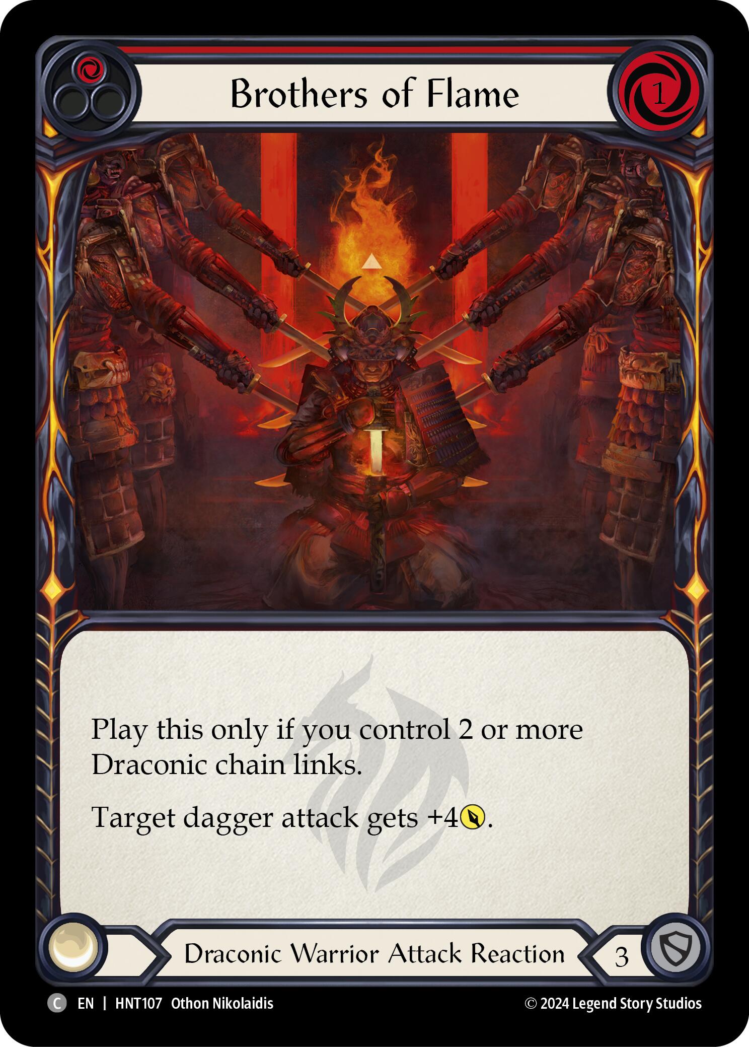 Brothers of Flame (Red) [HNT107] (The Hunted)  Rainbow Foil | Good Games North