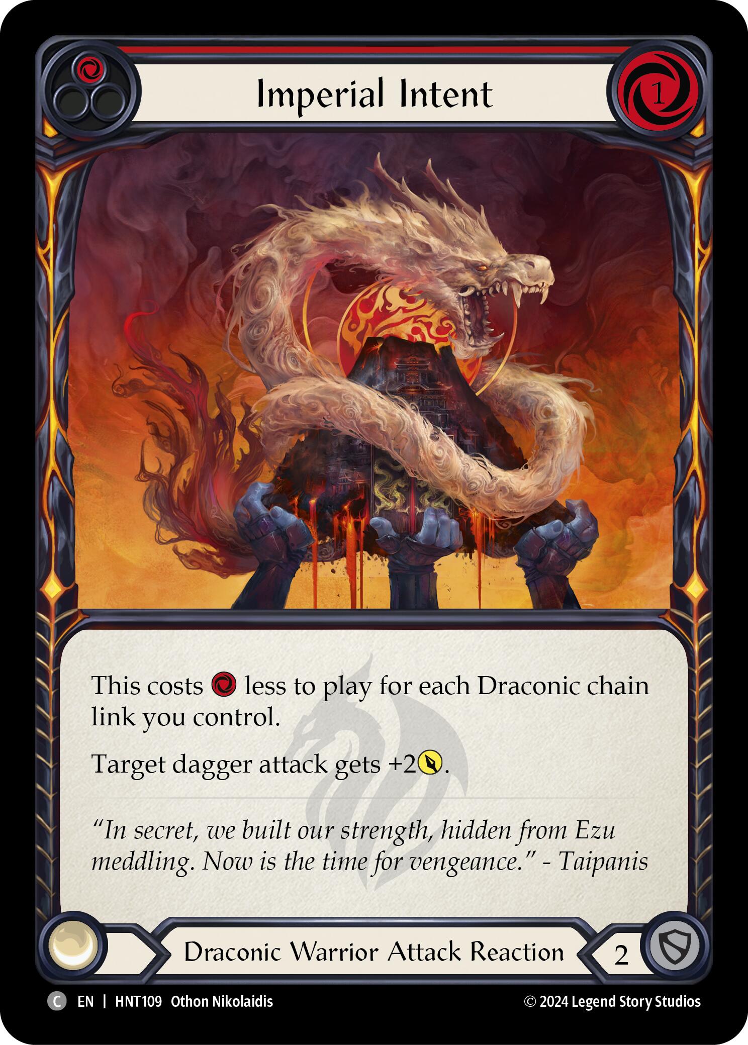 Imperial Intent (Red) [HNT109] (The Hunted)  Rainbow Foil | Good Games North