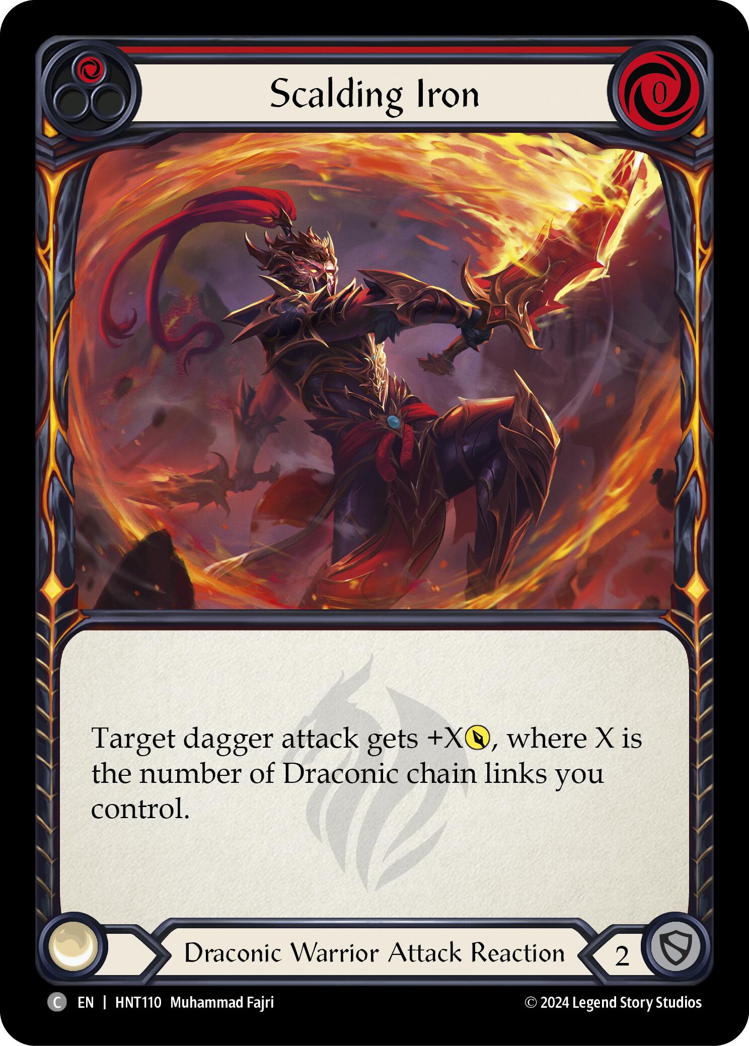 Scalding Iron (Red) [HNT110] (The Hunted)  Rainbow Foil | Good Games North