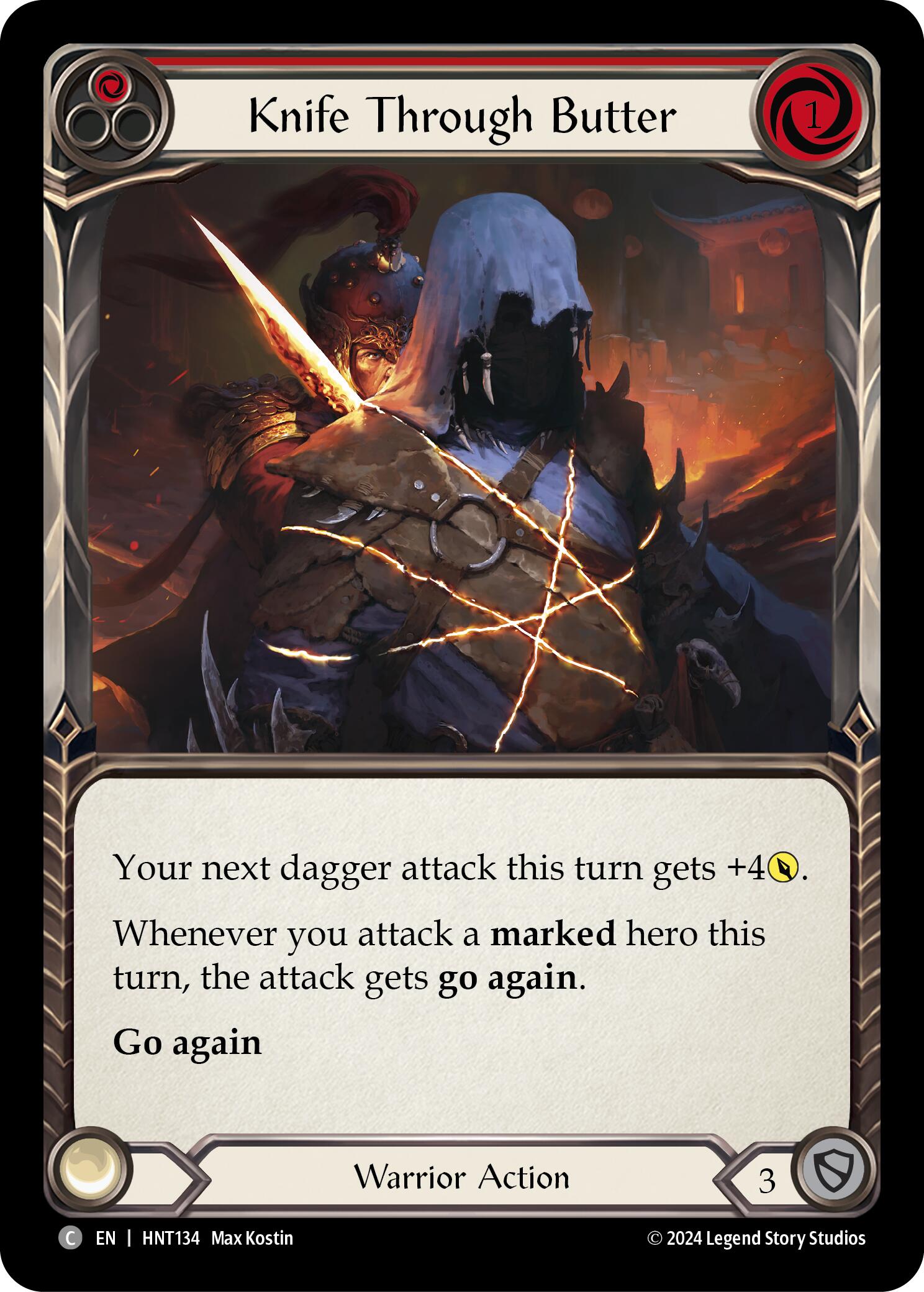 Knife through Butter (Red) [HNT134] (The Hunted) | Good Games North