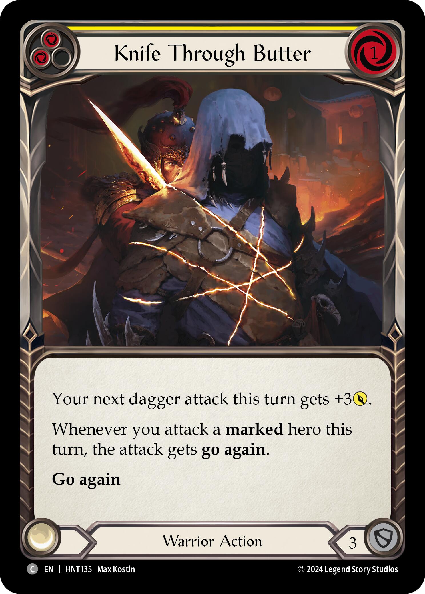 Knife through Butter (Yellow) [HNT135] (The Hunted) | Good Games North