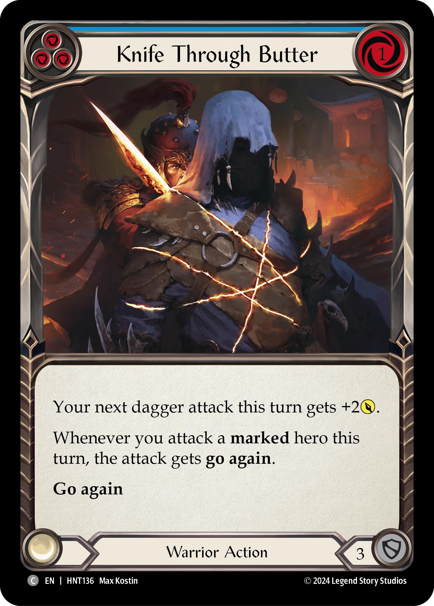 Knife through Butter (Blue) [HNT136] (The Hunted)  Rainbow Foil | Good Games North