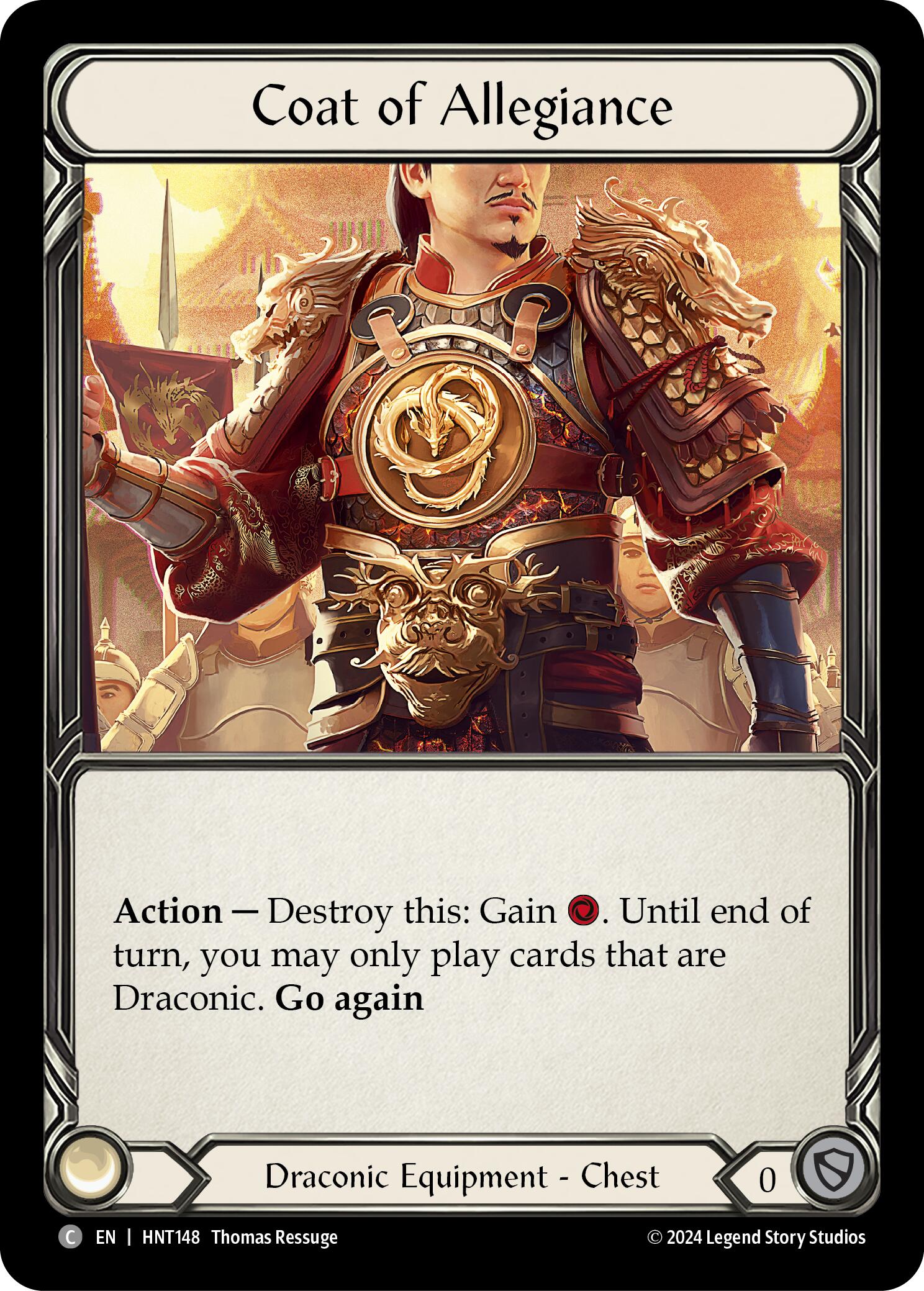 Coat of Allegiance [HNT148] (The Hunted)  Cold Foil | Good Games North