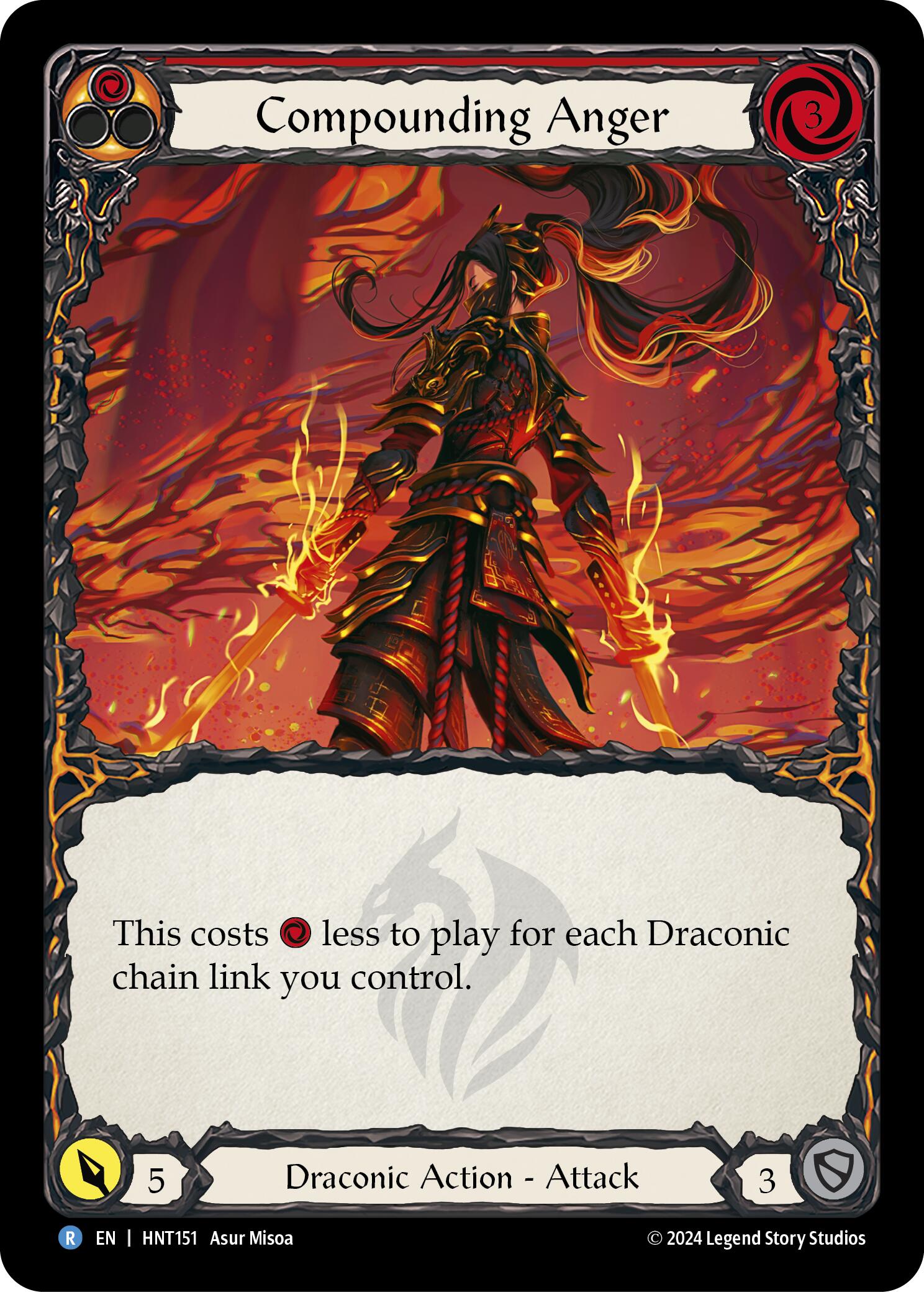 Compounding Anger (Red) [HNT151] (The Hunted) | Good Games North