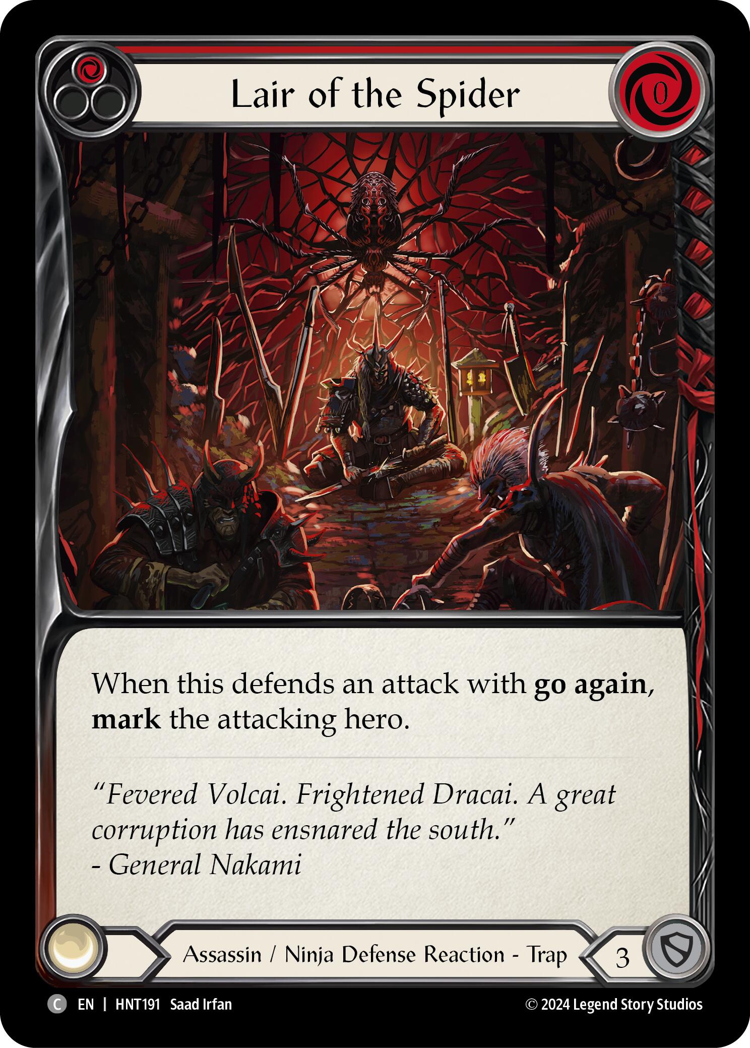 Lair of the Spider (Red) [HNT191] (The Hunted) | Good Games North