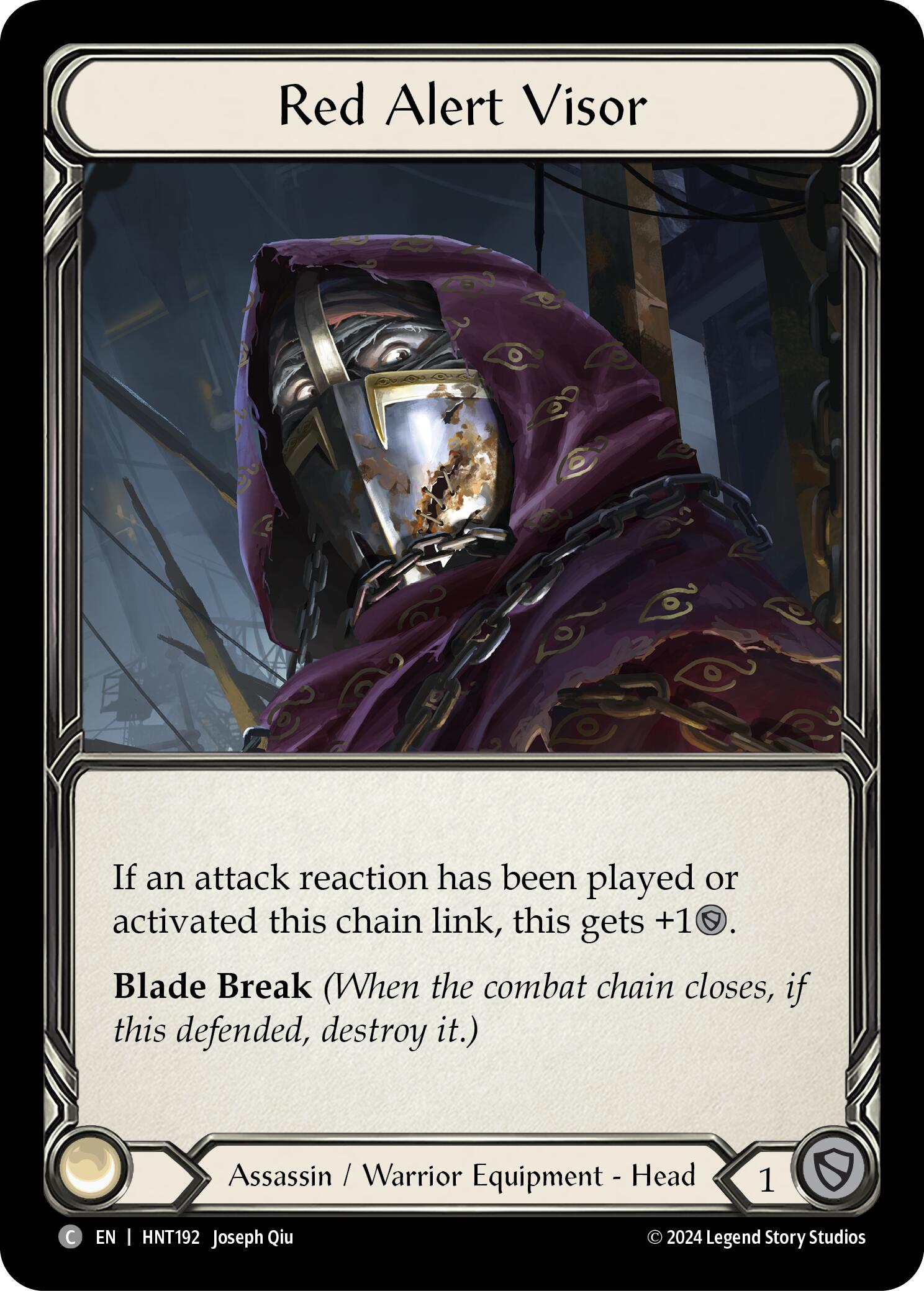 Red Alert Visor [HNT192] (The Hunted)  Cold Foil | Good Games North