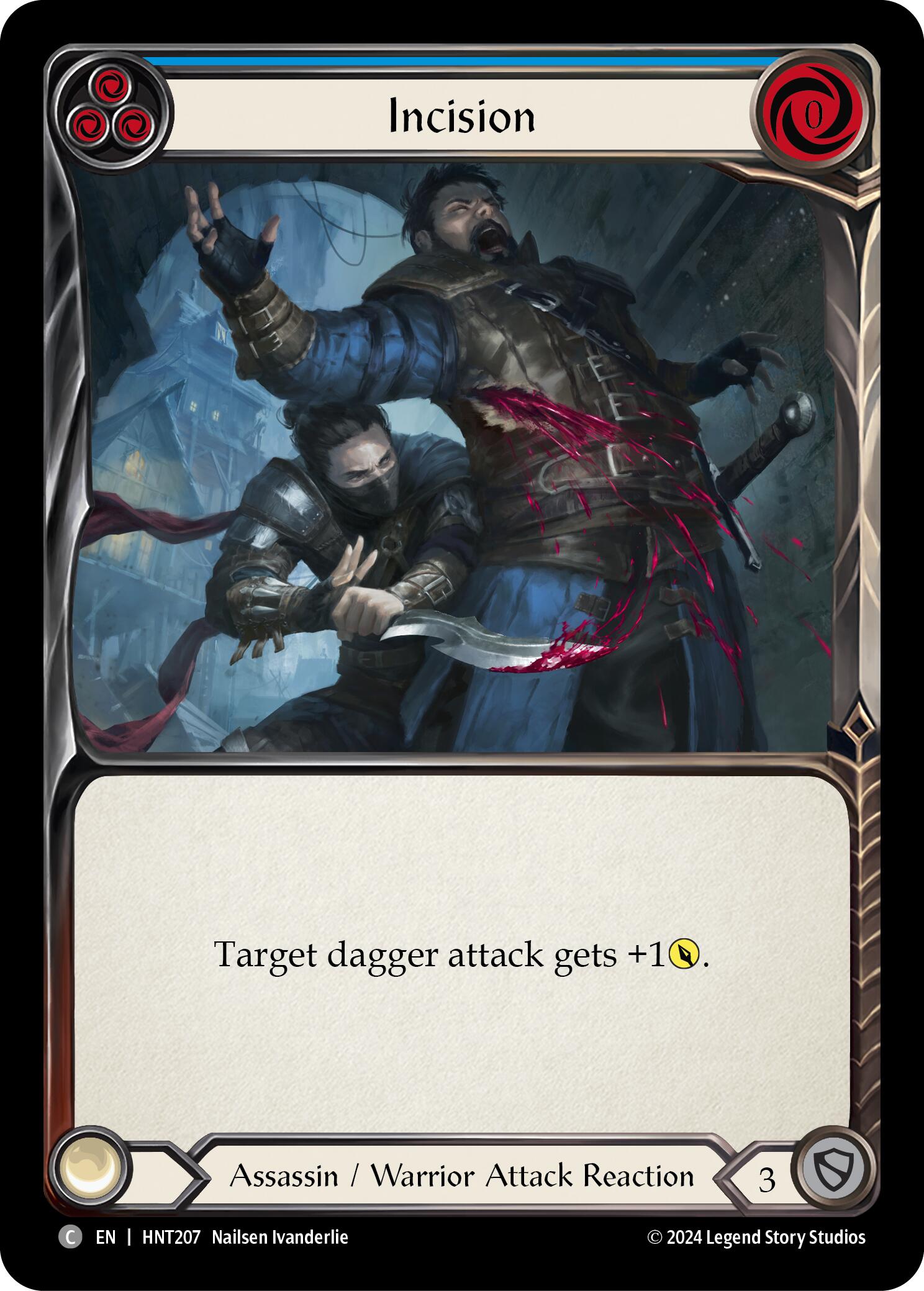 Incision (Blue) [HNT207] (The Hunted)  Rainbow Foil | Good Games North