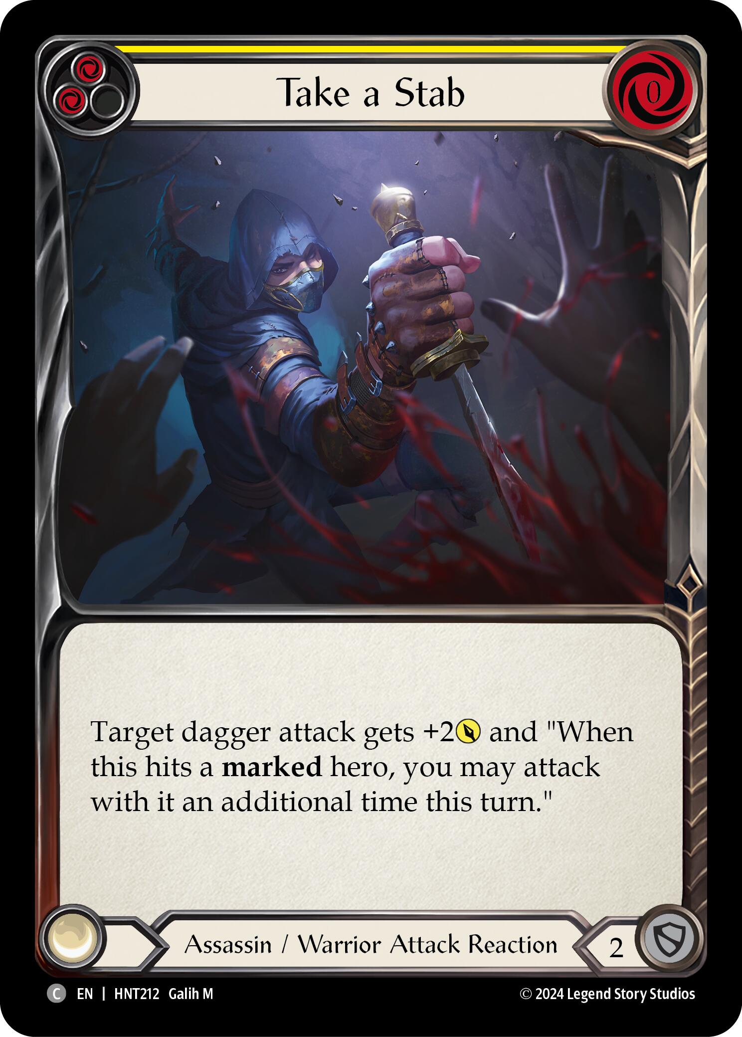 Take a Stab (Yellow) [HNT212] (The Hunted) | Good Games North