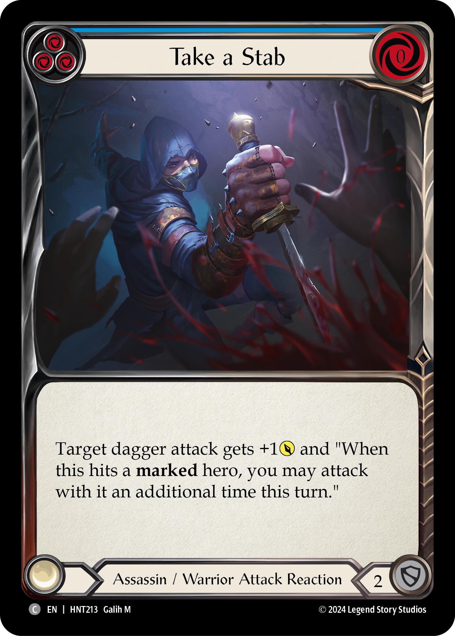 Take a Stab (Blue) [HNT213] (The Hunted) | Good Games North