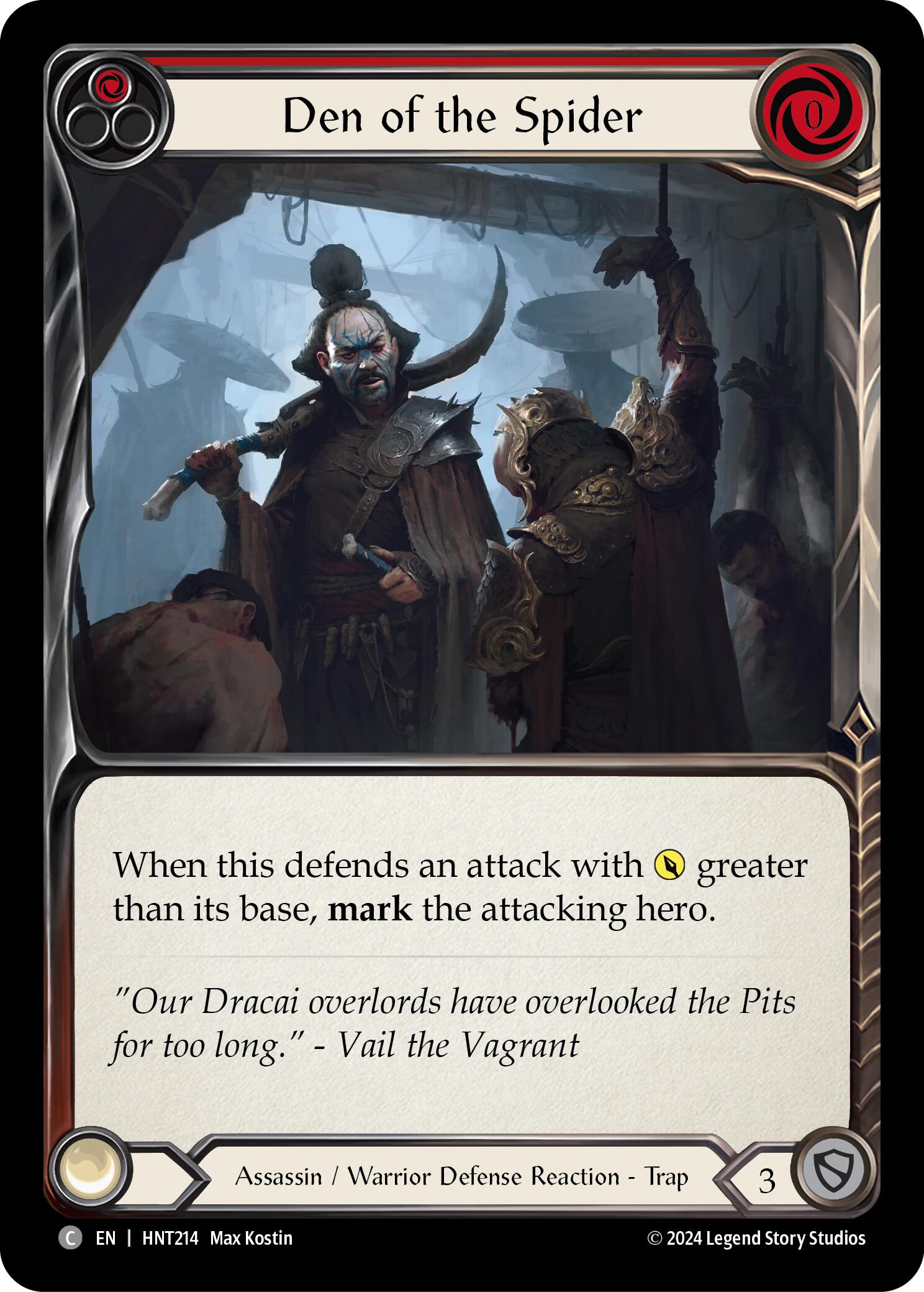 Den of the Spider (Red) [HNT214] (The Hunted)  Rainbow Foil | Good Games North