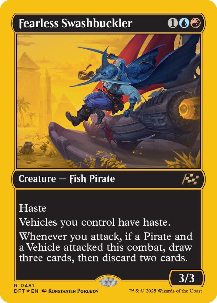 Fearless Swashbuckler First Place Foil (Aetherdrift)  - Foil | Good Games North