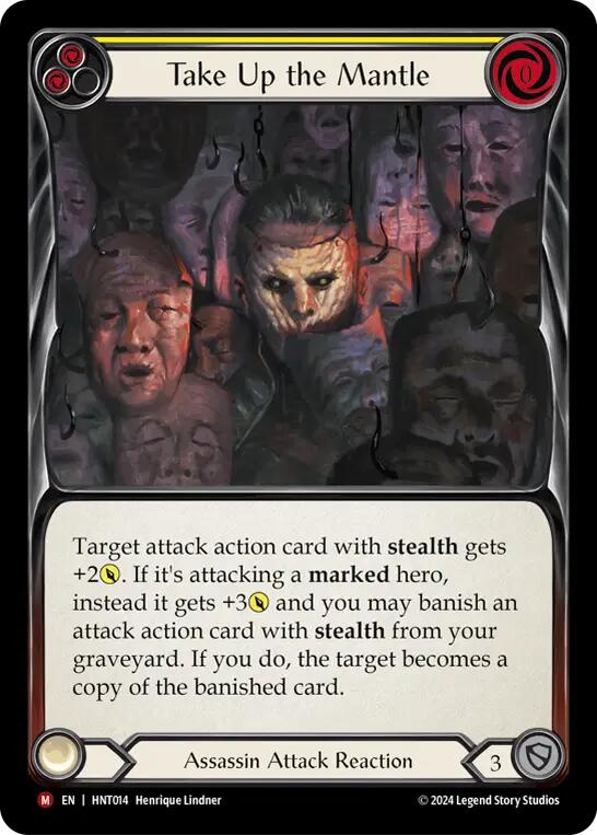 Take Up the Mantle [HNT014] (The Hunted)  Rainbow Foil | Good Games North