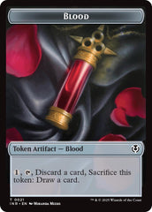 Blood // Vampire (0007) Double-Sided Token [Innistrad Remastered Tokens] | Good Games North