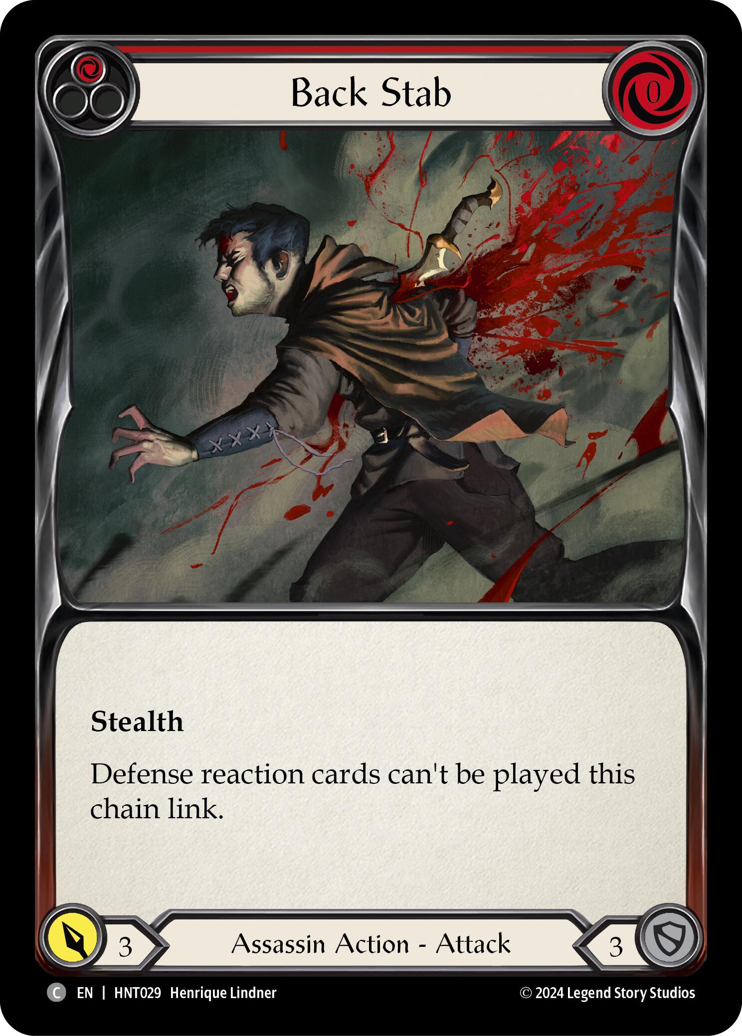 Back Stab (Red) [HNT029] (The Hunted) | Good Games North