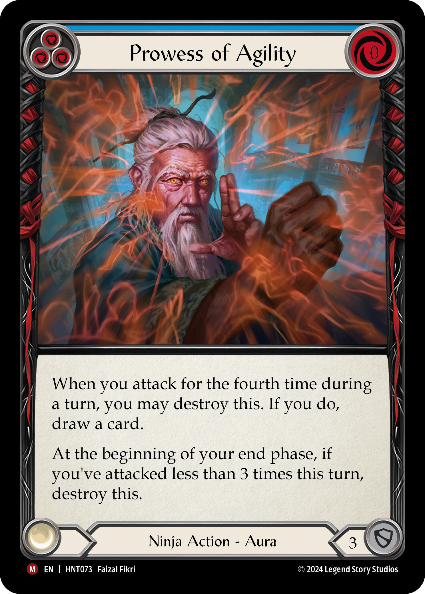 Prowess of Agility [HNT073] (The Hunted)  Rainbow Foil | Good Games North