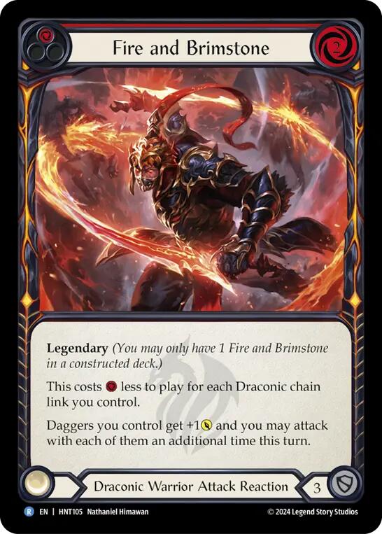 Fire and Brimstone [HNT105] (The Hunted)  Rainbow Foil | Good Games North