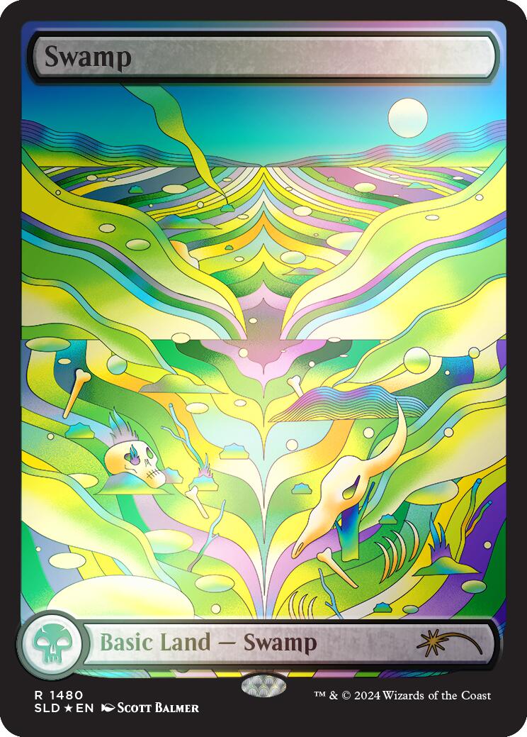 Swamp (1480) (Rainbow Foil) [Secret Lair Drop Series] | Good Games North