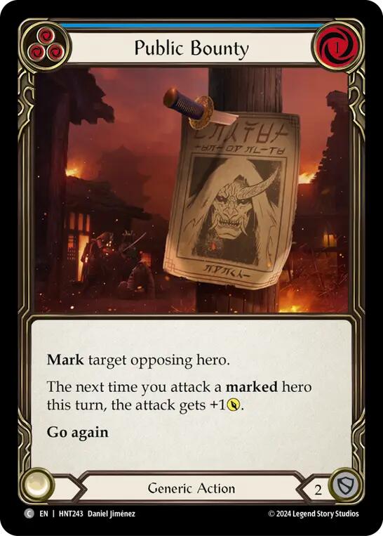 Public Bounty (Blue) [HNT243] (The Hunted) | Good Games North