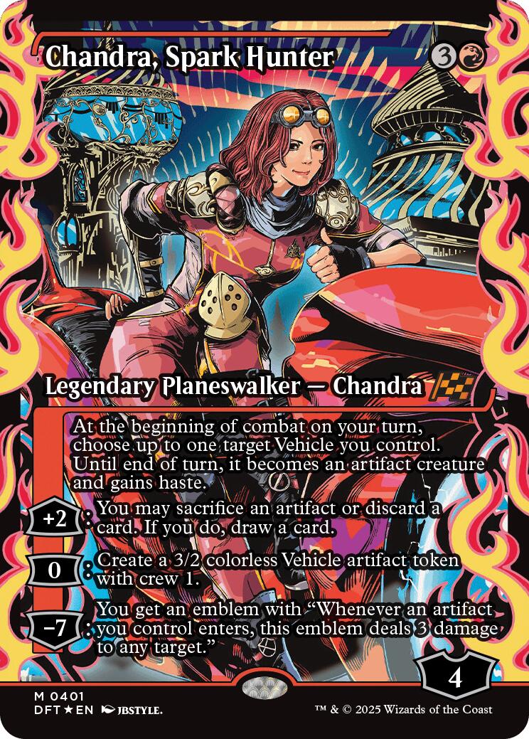 Chandra, Spark Hunter (Showcase) (Japanese) [Aetherdrift] | Good Games North