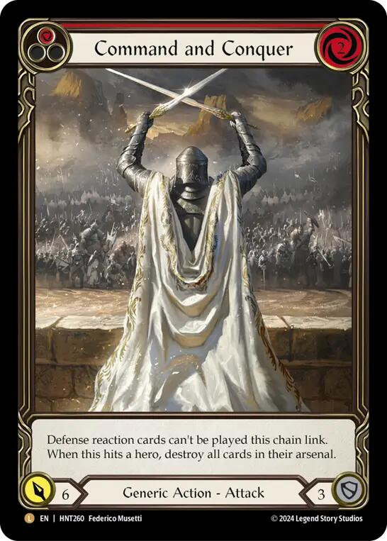 Command and Conquer (Extended Art) [HNT260] (The Hunted)  Rainbow Foil | Good Games North