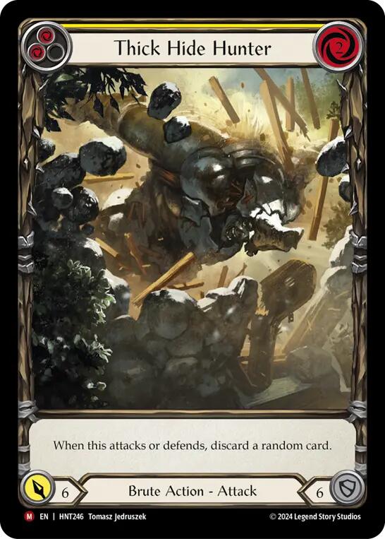 Thick Hide Hunter (Extended Art) [HNT246] (The Hunted)  Rainbow Foil | Good Games North