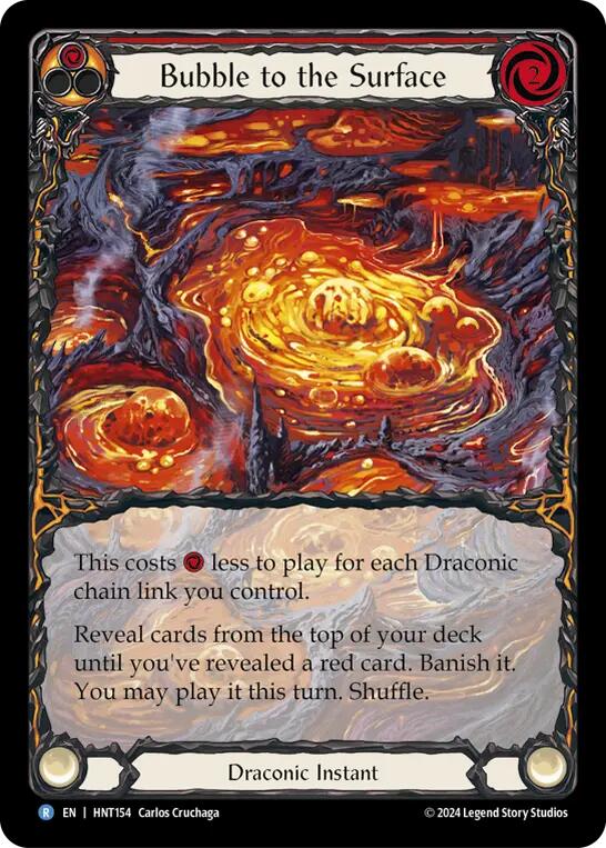 Bubble to the Surface (Red) (Extended Art) [HNT154] (The Hunted)  Rainbow Foil | Good Games North