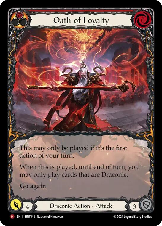 Oath of Loyalty (Extended Art) [HNT149] (The Hunted)  Rainbow Foil | Good Games North